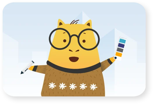 Capytech's instructional designer capybara mascot
