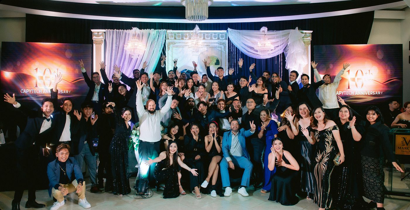 The Capytech team at our company celebration