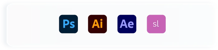 Photoshop, Illustrator, After Effects and Articulate Storyline
